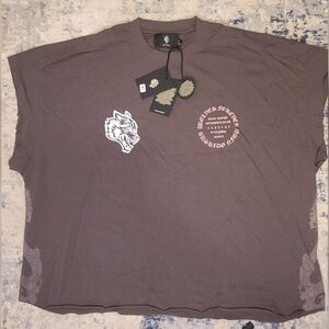 Darc Sport Brown Graphic Cut Off  Sleeve Tee